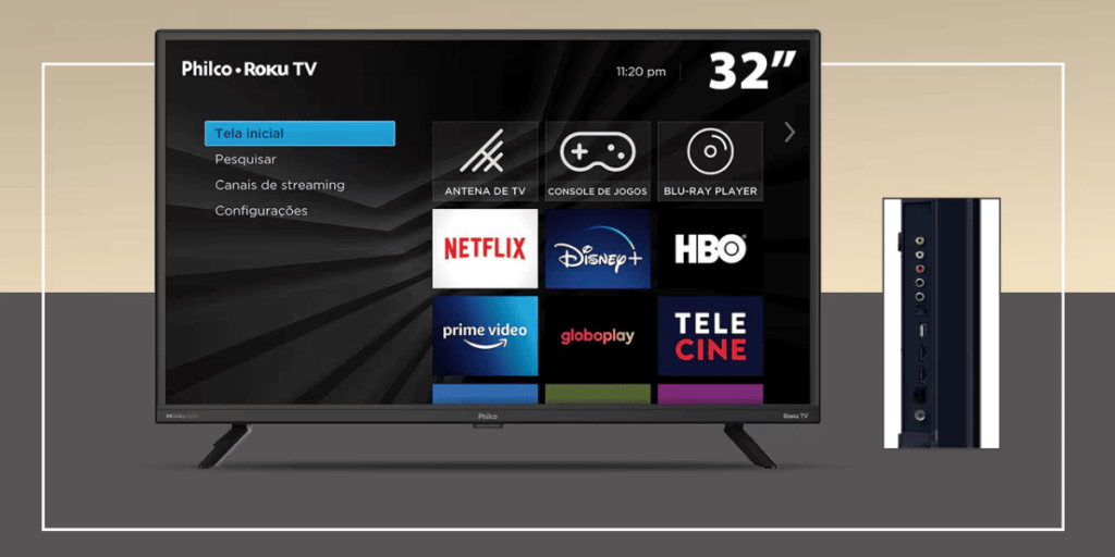 Smart TV Philco 32” LED Roku